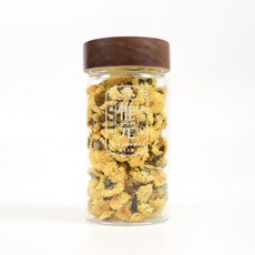 惟元 伴你日常 木質蓋玻璃儲物罐 580ml 果乾 蜜餞 咖啡豆 零食 冷泡茶, 1個