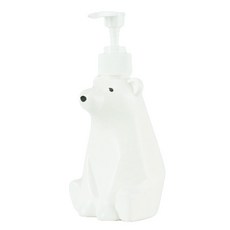 Hashy 北極熊浴室分裝瓶 S號, 1個, 白色
