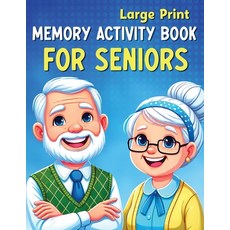 (英文圖書) Large Print Memory Activity Book for Seniors: Relaxing Memory Activities Easy... 平裝版, Fairyland Books, 英文