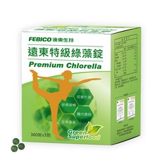 遠東生技 特級藍藻螺旋藻錠 (500mg / 540錠), 1盒裝, 540份