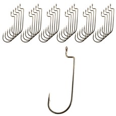 Gamakatsu 軟蟲曲柄鉤 魚鉤 青銅色, 1個