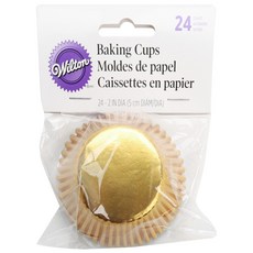 Wilton 惠爾通 蛋糕紙杯 5cm, 24件, 金子