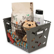 SPECTRUM Diversified Designs Macklin Bone 網籃 廚房收納籃/置物籃, 工業灰, 1個