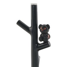 Hashy 漱口杯&動物杯架組, 1個, 黑色的熊