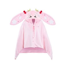 Hatsune Miku 初音未來 雪未來 瞇瞇眼 連帽 法蘭絨披肩 抱枕 保暖 禮物, 櫻花未來空調毯