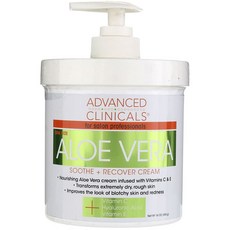ADVANCED CLINICALS Salon Professionals蘆薈舒緩修護霜, 1個, 454g