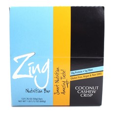 ZiNG 營養棒, 椰子腰果脆, 12件, 50g