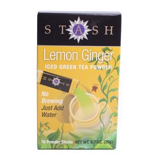 STASH TEA 薑檸綠茶粉, 10片, 2克