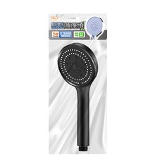 蓮蓬頭噴槍(含彈簧軟管), 1.5m, 黑