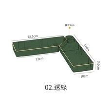 轉角置物架 輕奢風 免打孔 壁掛式 浴室收納架, 綠, 1個