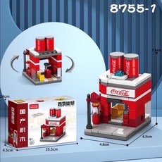 小顆粒街景積木, 多色, 1個