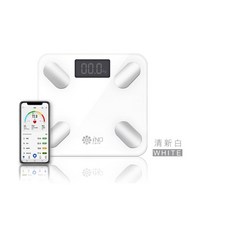 iNO 15合1健康管理藍牙智慧體重計 (CD850/三色可選), CD850, 白色, 1個