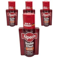 Alpecin 雙效咖啡因抗頭皮屑洗髮露, 4個, 200ml