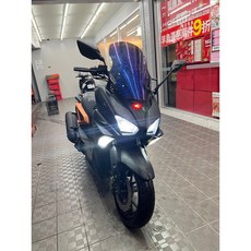 輝哥 FORCE 2.0 長義式風鏡後照鏡前移組, 彩鈦,水轉印卡夢藍金鏡