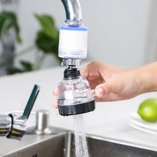 德利生活 水龍頭帶濾心三段增壓節水器 過濾器 花灑 濾心 省水, 1個, 詳見商品包裝