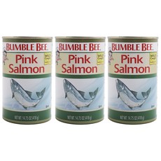 BuMBLE BEE 粉紅鮭魚罐頭, 3罐, 418g
