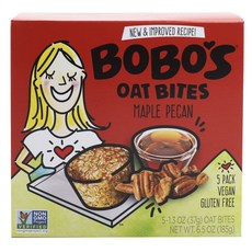 BOBO'S OAT BARS 楓糖胡桃燕麥片 5入, 1盒, 185g