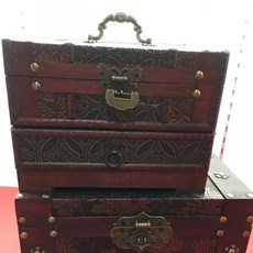 百麗的店 復古木盒胭脂水粉拜拜用品 媽祖娘娘 註生娘娘