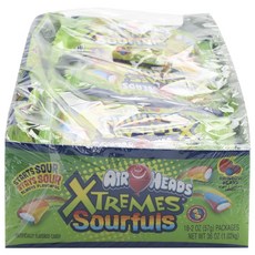 AIR HEADS 極其柔軟和耐嚼的酸甜彩虹漿果糖果, 1組, 1.02kg