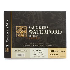【汶采】英國山度士瓦特夫精裝水彩本(WF300) 41*31cm 專業級純棉水彩紙, 23*31-R/膠裝本