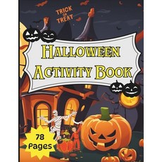 (英文圖書)Halloween Activity Book: Fun Educational Activity Book for Kids Ages 4+ _ 78 Pages 平裝版, Independently Published, 英文