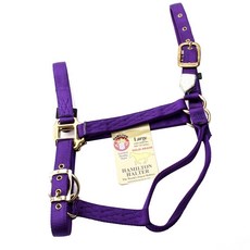 Hamilton Products 馬籠頭實心黃銅馬術用品 L, 1個, 紫色的