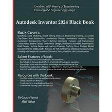 (英文圖書) Autodesk Inventor 2024 Black Book 平裝版, Cadcamcae Works, 英文