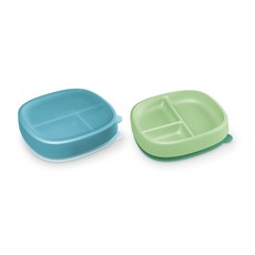 NUK 吸盤式餐盤 6個月以上, 2入, 隨機出貨