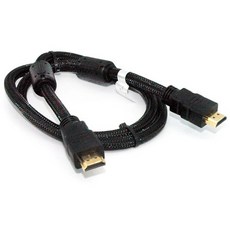 fujiei HDMI 2.0版 HDMI超高清影音數據線 1M-HDMI公公 具高速乙太網通道 24K鍍金頭 雙磁環, 1m