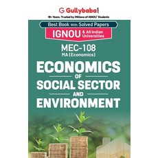 (英文圖書) MEC-08/MEC-108 Economics of Social Sector and Environment 平裝版, Gullybaba Publishing House ..., 英文