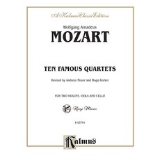 凱翊︱Kalmus 莫札特：10首著名的弦樂四重奏，經典弦樂作品集，適合弦樂愛好者