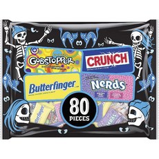 Nestle 雀巢 萬聖節綜合糖果超值包 981g, 1個, Gobstopper + Crunch + Butterfinger + Nerds