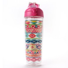 Tervis 攜帶式水壺, 710ml, Bright Aztec
