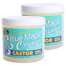 BLUE MAGIC 冷壓蓖麻油, 2個, 340克