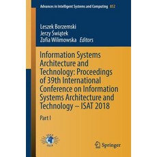 (英文圖書) Information Systems Architecture and Technology: Proceedings of 39th International Conference... 平裝版, Springer, 英文