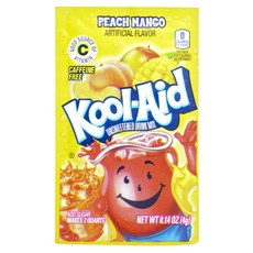 Kool-Aid 無糖芒果蜜桃風味沖泡飲, 1個, 4克