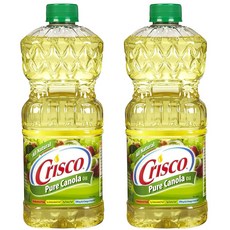 Crisco 無糖菜籽油, 2個, 1.41L