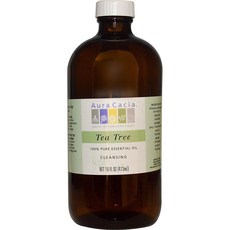 Aura Cacia 茶樹精油潔膚水, 1個, 473ml