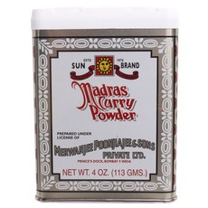 SUN BRAND 馬德拉斯咖哩粉, 1盒, 113g