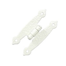 台灣阿成五金 Mydiy 白色鄉村風活頁壓花小鉸鏈，台灣製，DIY家具五金配件