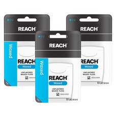 REACH 麗奇 無味牙線 50.2m, 3個, 1個裝