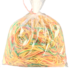 吉立食品 橡皮筋 橡皮圈 多種尺寸 1公斤裝 大包裝, 混合色, 1個