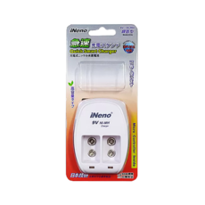 iNeno 9V鎳氫電池充電器 9V專用超速充電器 9V充電式鎳氫電池 充電電池 方型電池