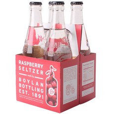 BOYLAN BOTTLING 覆盆子蘇打水, 4件, 355ml