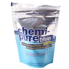 Boyd Enterprises Chemi-Pure Blue Nano Four Reef 海洋和水母水族箱過濾用品 5 件裝, 110克, 1個