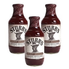 STUBB'S 煙燻燒烤醬, 3個, 510克