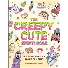 (英文圖書) The Creepy Cute Sticker Book: 500+ Stickers to Scare You Silly 平裝版, Adams Media Corporation, 英文