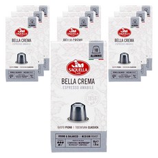 SAQUELLA Bella Crema Amabile膠囊咖啡, 10個, 10入, 5g
