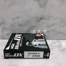 NGK CR7HDX-S 釕合金火星塞 97593 摩托車適用 CR7HSA CR7HGP CR7HIX, 1個