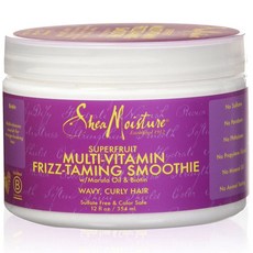 Shea Moisture 超級水果綜合維他命Freeze-Taming Smoothie波浪捲髮霜, 1個, 354ml
